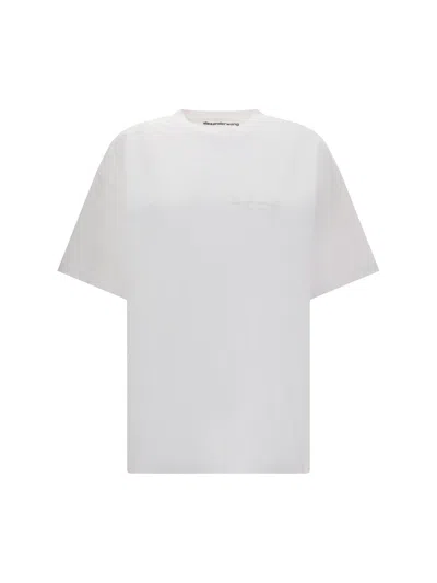 Alexander Wang Crew Neck Short Sleeves Top In White