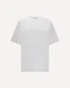 Alexander Wang Crew Neck Short Sleeves Top In White