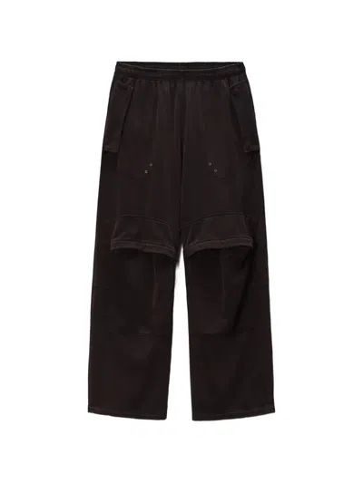 Alexander Wang Oversized-fit Cargo Pants In Brown