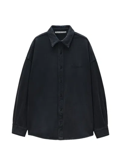 Alexander Wang Oversized-fit Shirt In Black