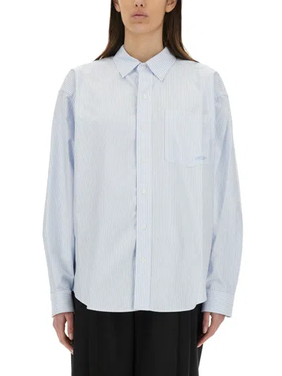 Alexander Wang Oxford Oversize Shirt In Baby Blue