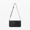 Alexander Wang Pack Flap Crossbody Bag Leather Medium In Black