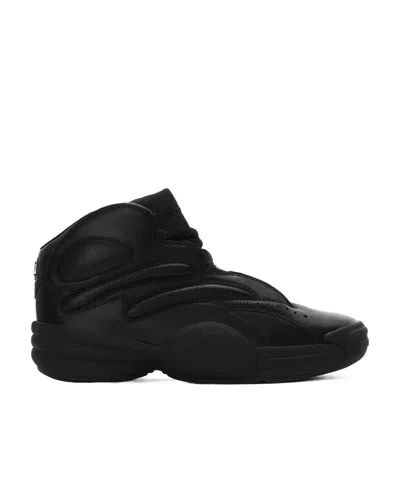 Alexander Wang Padded-panel Low-top Sneakers In Black