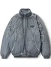 Alexander Wang Padded Track Jacket In Grau