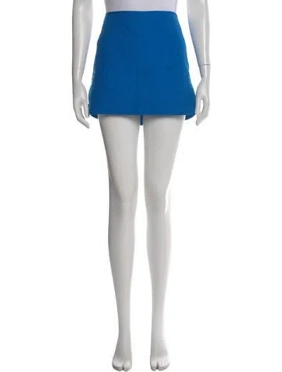 Pre-owned Alexander Wang Paisley Print Mini Skirt In Blue