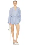 Alexander Wang Pajama Romper In Multi