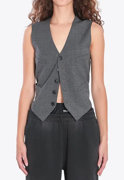 Alexander Wang Paneled Vest With Chain