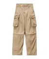 Alexander Wang Panelled Wide-leg Cargo Trousers In Nude