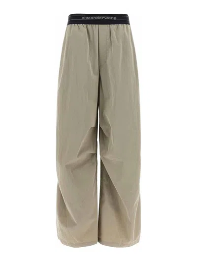 ALEXANDER WANG LOGO ELSTIC PANTS