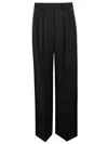 Alexander Wang Turn-down Trousers In Black