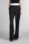 Alexander Wang High Waisted Pleated Pant With Logo Elastic Clothing