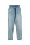 Alexander Wang Printed Denim Track Pant In Nylon