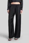 Alexander Wang Pants In Black Silk In Black