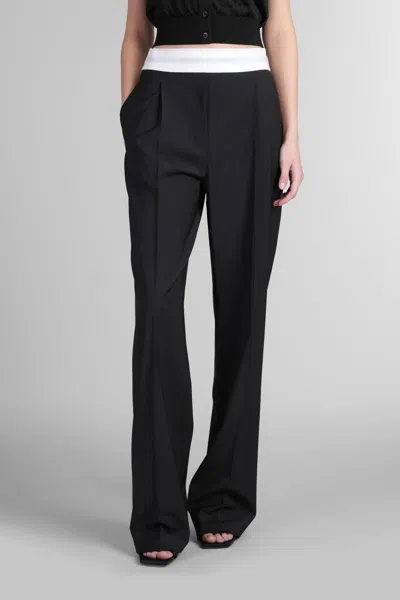 Alexander Wang Black Pleated Trousers