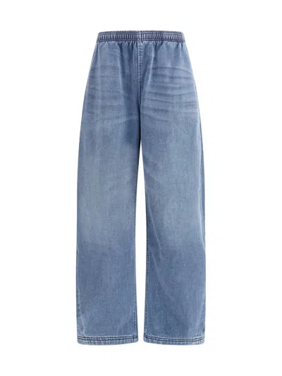 Alexander Wang Sporty Pants With An Elastic Waistband In Blue