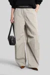 Alexander Wang Wide Leg Pants Featuring Elastic Waistband In Gray