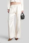 Alexander Wang Pants In Beige Silk In Neutral