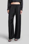 Alexander Wang Pants In Black Silk In Black