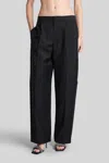 Alexander Wang Pants In Black Wool In Black