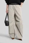 Alexander Wang Wide Leg Pants Featuring Elastic Waistband In Gray