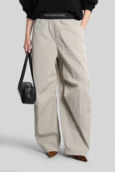 Alexander Wang Pants In Grey Cotton In Multi