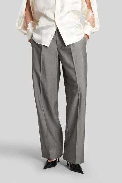 Alexander Wang Pants In Grey Wool In Gray
