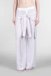 Alexander Wang Boxer Pant With Prestyled Shirt In Multicolor