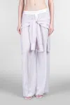 Alexander Wang Boxer Pant With Prestyled Shirt In Multicolor