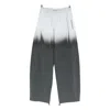 Alexander Wang Gradient Reflective Track Pants In Gray