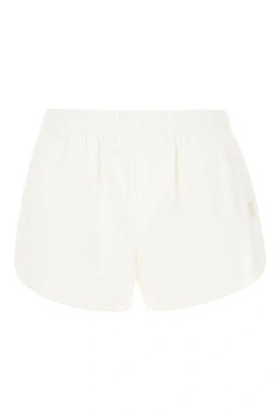 Alexander Wang Techno Fabric Shorts In White