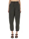 Alexander Wang Logo Print Sweatpants In Black