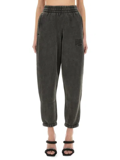 ALEXANDER WANG ALEXANDER WANG PANTS WITH LOGO PRINT
