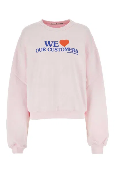 Alexander Wang Pastel Pink Cotton Sweatshirt