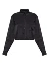 Alexander Wang Patch-pocket Shirt In Black