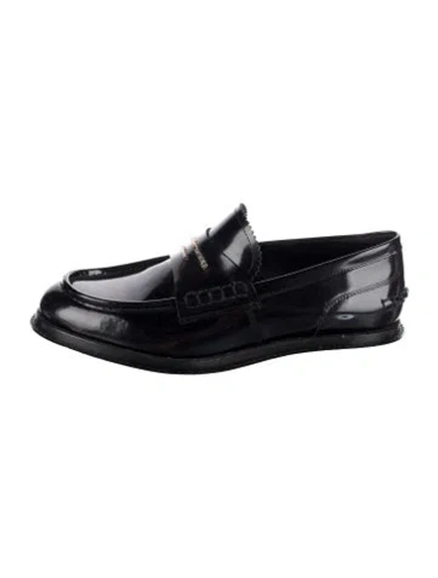 Pre-owned Alexander Wang Patent Leather Loafers In Burgundy