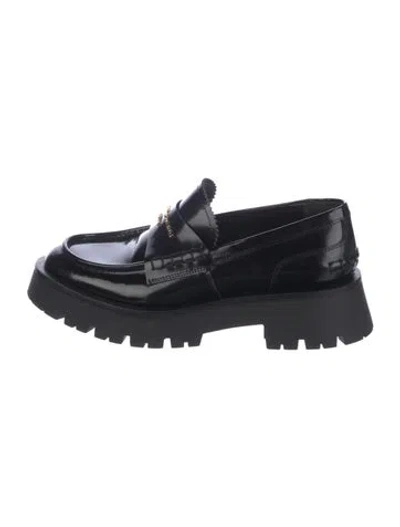 Pre-owned Alexander Wang Patent Leather Mules In Black