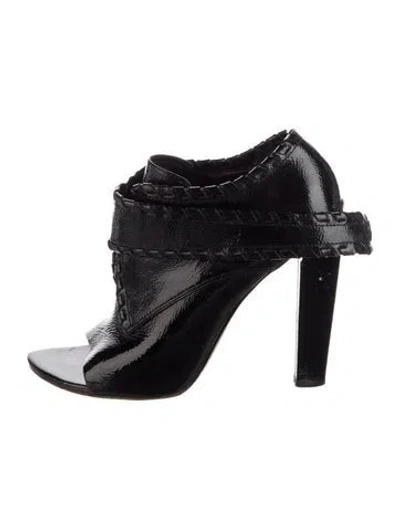 Pre-owned Alexander Wang Patent Leather Slingback Sandals In Black