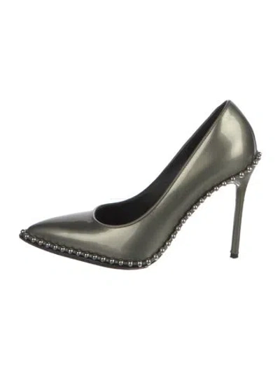 Pre-owned Alexander Wang Patent Leather Studded Accents Pumps