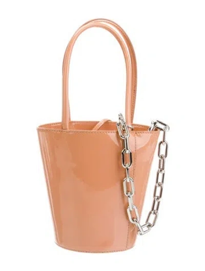 Pre-owned Alexander Wang Patent Leather Top Handle Bag In Neutral