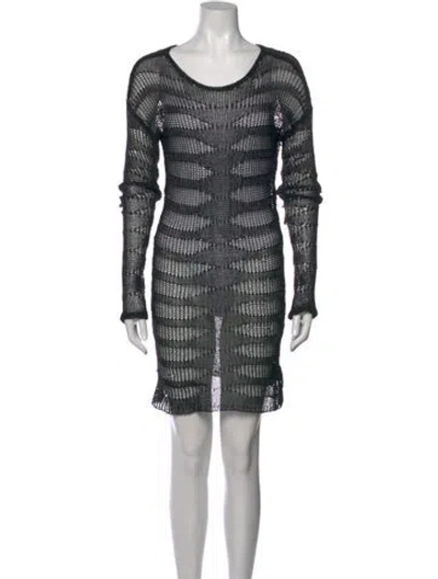 Pre-owned Alexander Wang Patterned Crew Neck Sweater In Multi