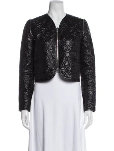 Pre-owned Alexander Wang Patterned Jacket In Black