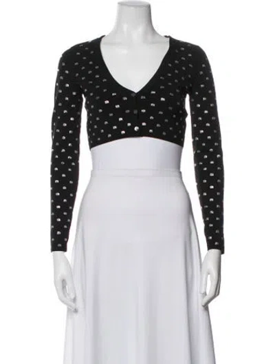 Pre-owned Alexander Wang Patterned Jacket In Black