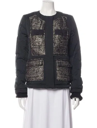Pre-owned Alexander Wang Patterned Jacket In Blue