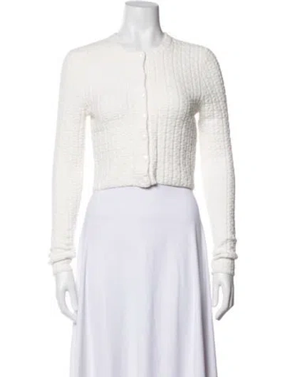 Pre-owned Alexander Wang Patterned Jacket In White