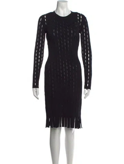 Pre-owned Alexander Wang Patterned Knee-length Dress W/ Tags In Black
