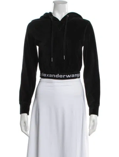 Pre-owned Alexander Wang Patterned Long Sleeve Sweatshirt In Black/white