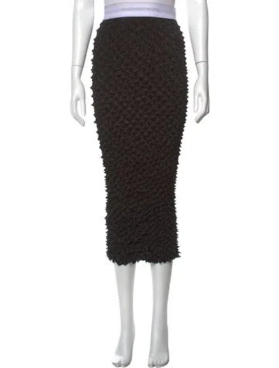 Pre-owned Alexander Wang Patterned Midi Length Skirt In Black/white