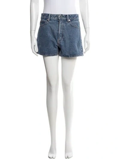 Pre-owned Alexander Wang Patterned Mini Shorts In Blue
