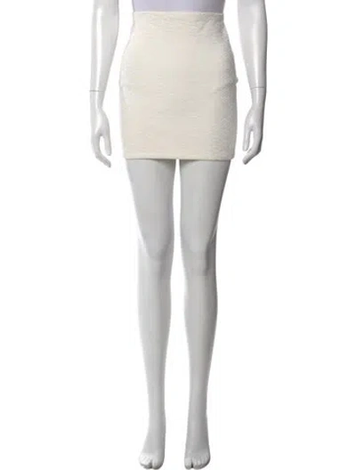 Pre-owned Alexander Wang Patterned Mini Skirt In Gray