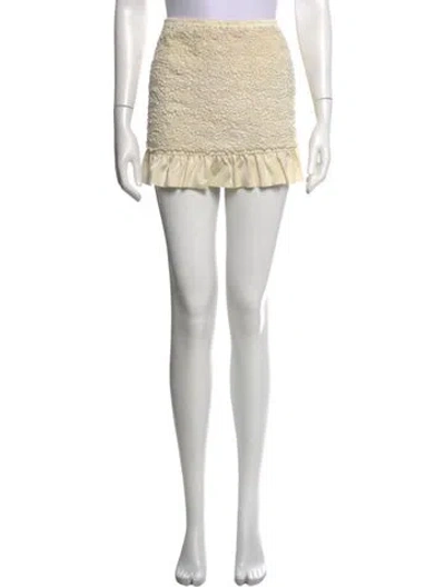 Pre-owned Alexander Wang Patterned Mini Skirt In Neutrals